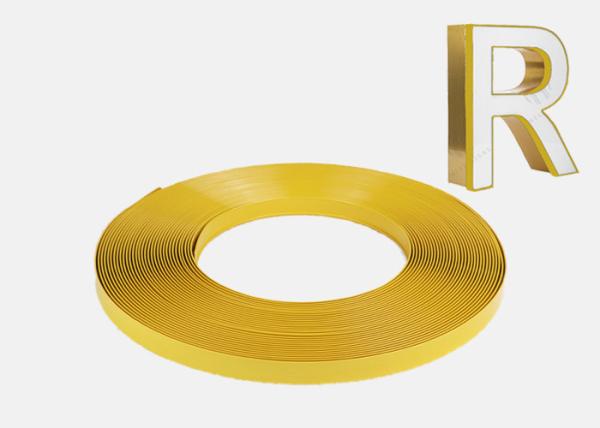 Metal Stainless Steel With Yellow Color Letter Advertising Sign For Airport