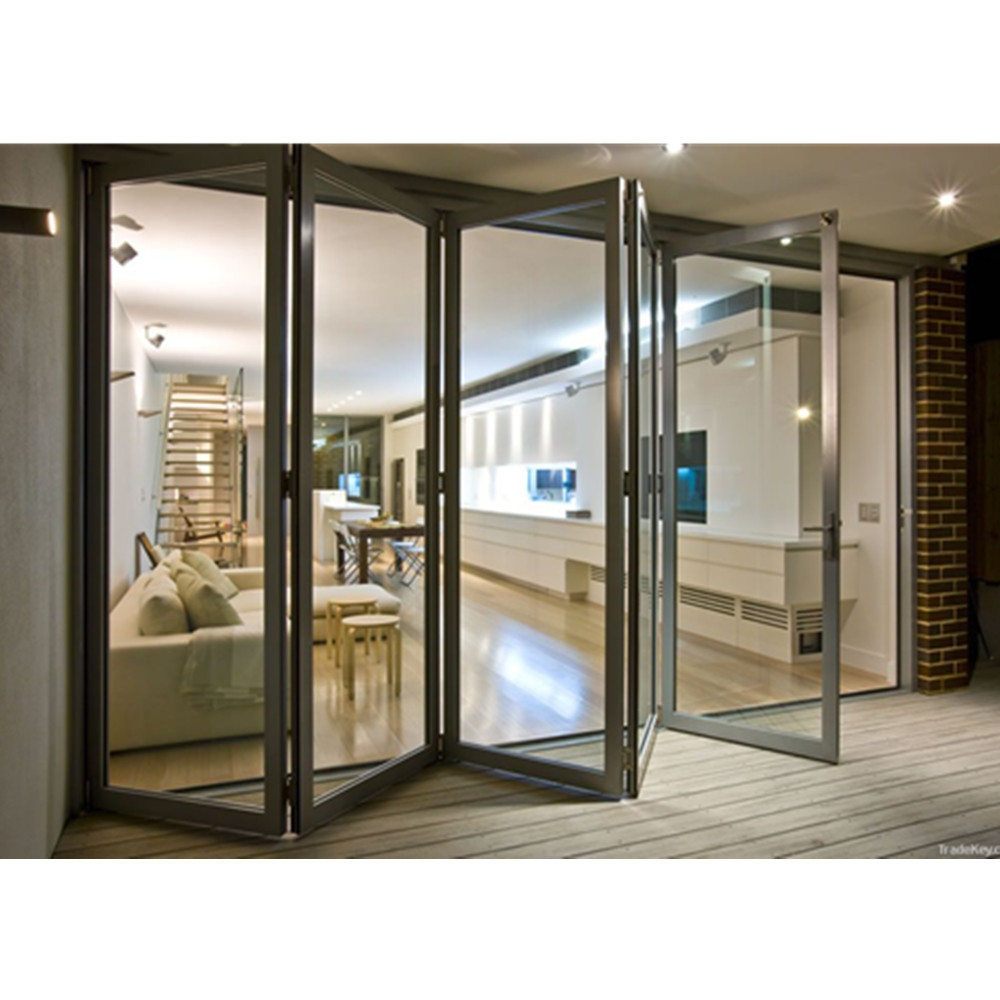 hanging Soundproof Shades Security Aluminum Bifold Windows