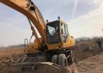 Weight 21800kg Used Wheel Excavator Hyundai 210 Construction Machine