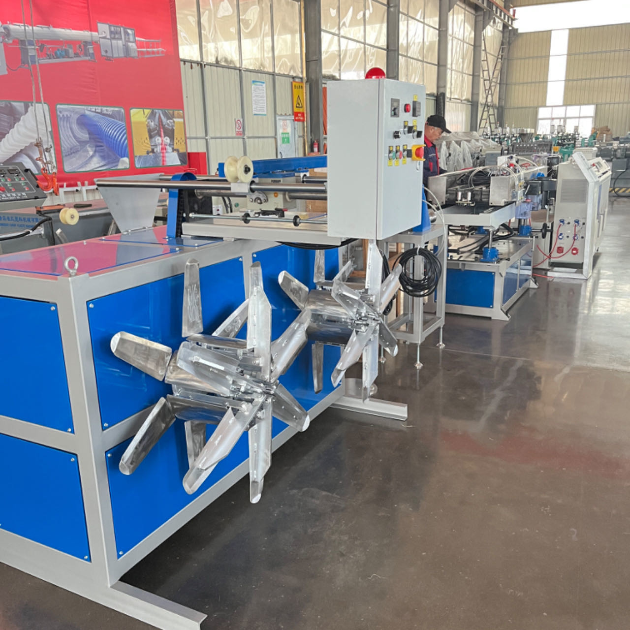 PP PE PVC Single Wall Corrugated Pipe Machine Plastic Corrugated Pipe Extrusion Machine