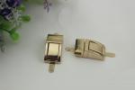 Small design purse metal zinc alloy light gold decorative hardware lock