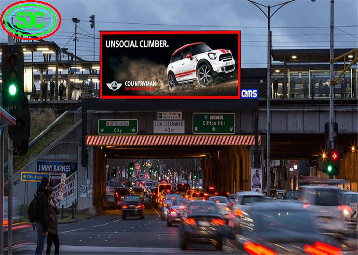 Outdoor Waterproof And Moistureproof Solid/Iron Box HD 250*250mm P4.81 LED Advertising Screen