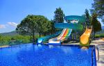 OEM Kids Water Park Outdoor Playground Swimming Pool Fiberglass Slide for Kids