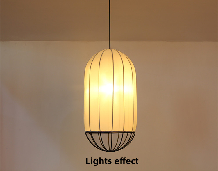 Modern and Minimalist Fabric Chandeliers Restaurants Living Rooms Hotels Homestays Lanterns lamp(WH-AP-594)