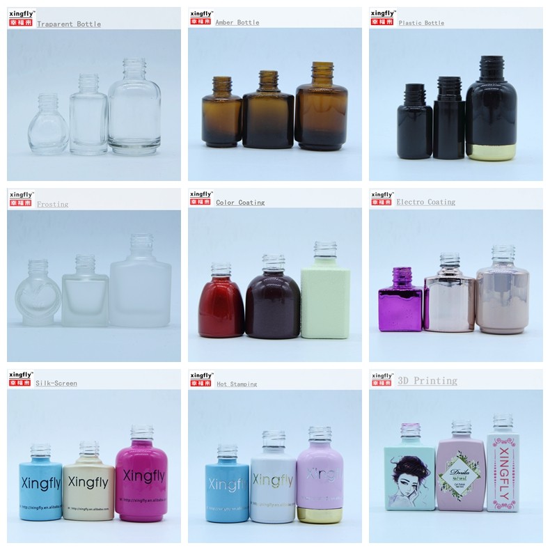 Black Fingernail Polish Brushes For Nail Polish PE Plastic Nylon Material