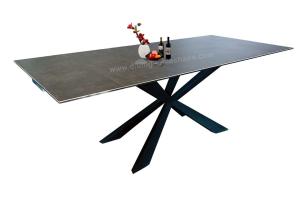 Wholesale Steel Tube Extension Dining Table , Rectangle Ceramic Top Dining Table from china suppliers