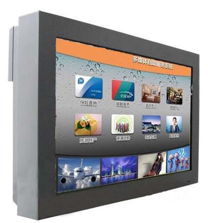 High Definition Wall Mount Digital Lobby Signage , Outdoor Touch Screen