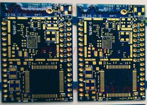 China Custom Made Circuit Boards Material FR4 EM370 Halogen Free Blue Solder Mask on sale