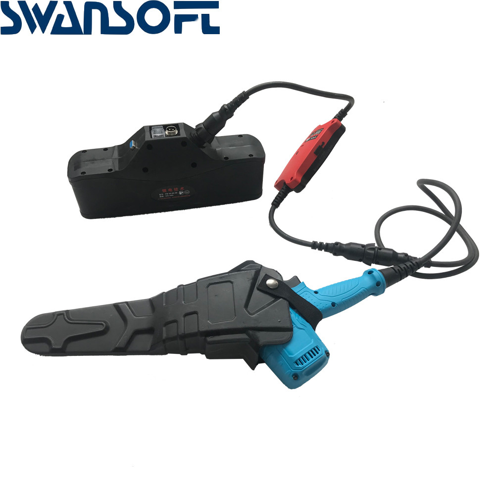 Swansoft Single Hand Chainsaw Lithium Battery Powered Electric Chainsaw