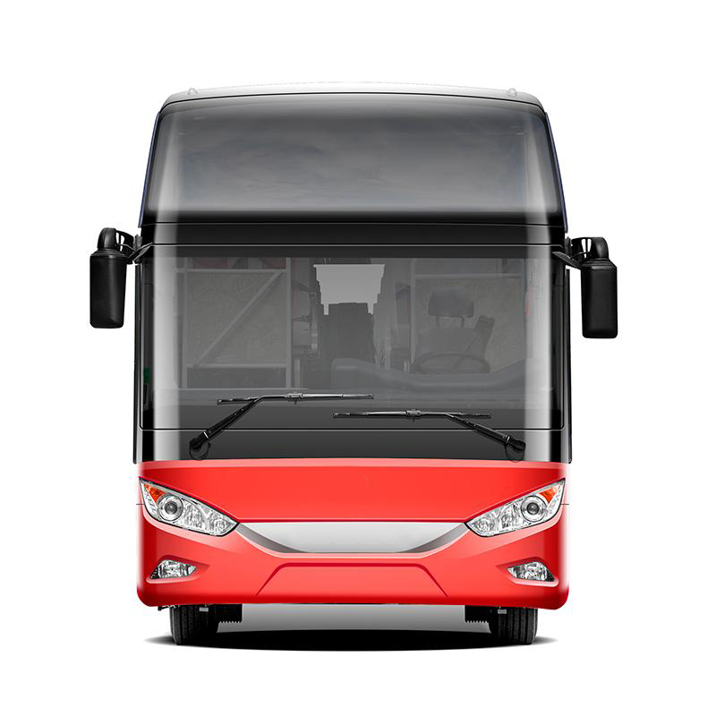 Rear Axle 13T/Drum Brake Luxury 50 60 Seater Passenger Bus with 6080mm Wheelbase