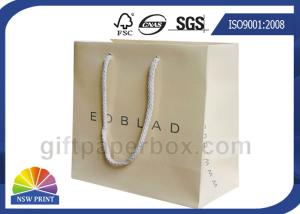 Wholesale Costume Custom Paper Shopping Bags With Cotton Grosgrain Handle from china suppliers