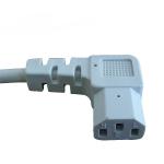 Power cord cables with IEC320 Right angled C13 female connector