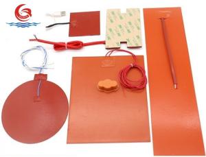 Wholesale Orange Lithium Battery Heater Customized Oil Bucket Silicone Rubber Heating Pad from china suppliers