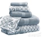 Luxuriously Soft Quickly Absorbed Yarn Dyed Cotton Jacquard Towel Set