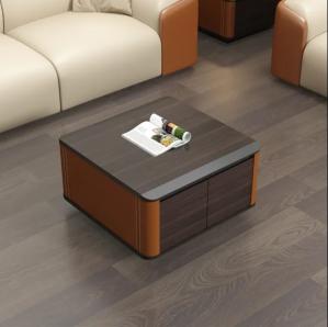Wholesale Minimalist Custom Made Wooden Square Shape Storage Living Room Luxury Modern Coffee Table from china suppliers