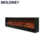 79" 200cm Long Slim Fashion Wall-set Infrared Electric Fireplace Imitative Led