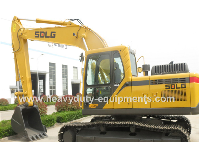 Hydraulic excavator LG6150E with standard arm with rock bucket in volvo technique