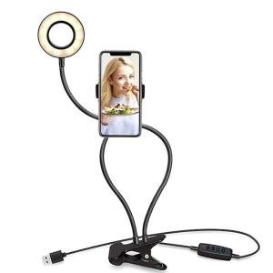 Wholesale 6.3inches 6000K Desktop Selfie Ring Light , Desk Ring Light With Phone Holder from china suppliers