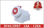 16A 32A 63A 125 Amp Wall mounted Industrial Socket Outlets Appliance Inlet