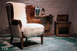Wholesale antique imitation fur chair sofa furniture,#728 from china suppliers