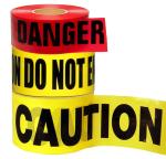 Customized PE Plastic Barrier Tape Safety Danger Caution Police Any Color