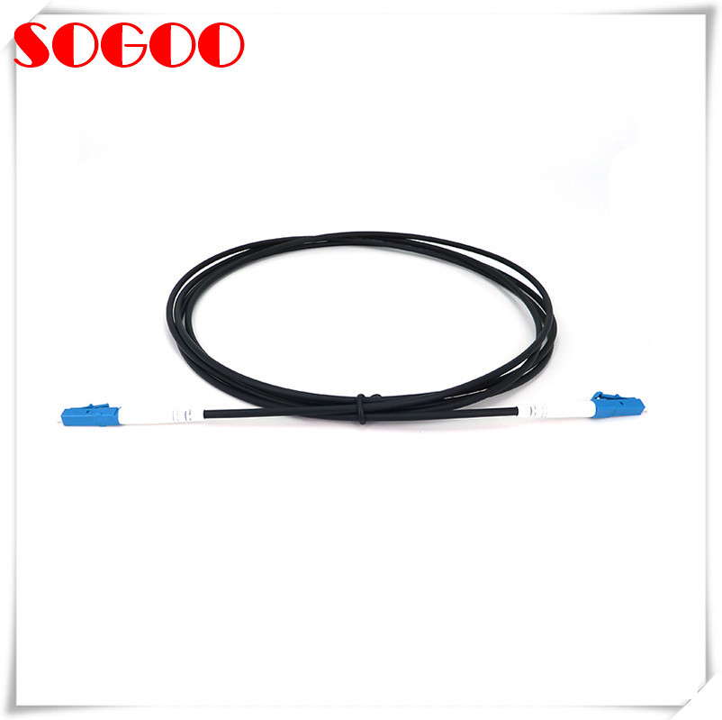 Armored Waterproof Fiber Optic Cable Duplex LC OM3 OM4 LC / UPC For Outdoor