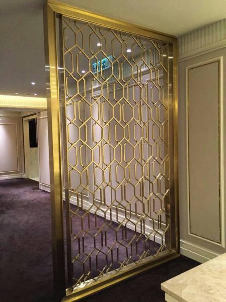 China Laser Cut Metal Screen Factory Stainless Steel Folding Partition