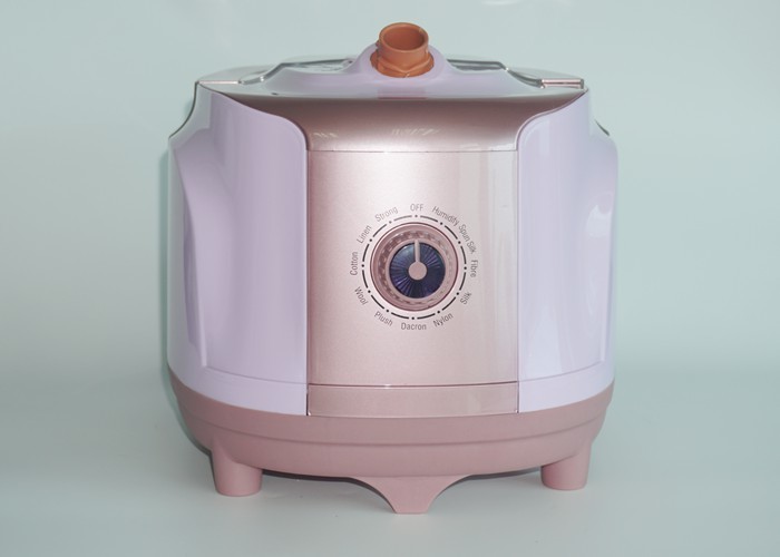 Iron Brush Type Portable Dress Steamer , Pink Handheld Travel Clothes Steamer