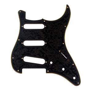 Wholesale 3Ply 11-Hole SSS Electric Guitar Pickguard Carved Flower Scratch Plate For ST Style Guitar Accessories Parts from china suppliers