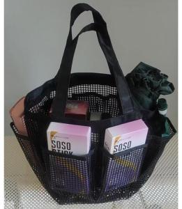 Wholesale Family Essential Multifunctional PVC Coated Mesh Storage Bag Shopping Bag Mesh Tote Bag from china suppliers