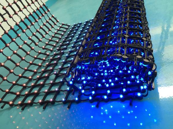 transparent slim Flexible led display, outdoor display led curtain display mesh