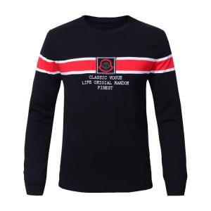 Wholesale Color Combination Autumn Crew Neck Stripe Sweater Cotton Knitting Black Clothes Sweater from china suppliers