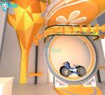 Carnival Equipment Rides 360 Degree Manpower Flying Bike Backyard Amusement Park