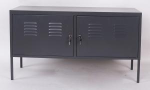 Wholesale Korean Design 2 Doors Metal TV Stand Steel Storage Cabinet from china suppliers
