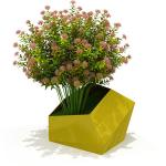 ISO14001 Certificate Decorative Metal Flower Pots