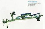 Fiber Reinforced Polymer RIB Boat Trailer Single Shaft 5.96*2.2m