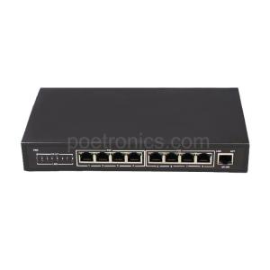 Wholesale POE-S1082F 8 Port IEEE802.3af 10/100M 15.4W POE Switch (96W External Power) from china suppliers