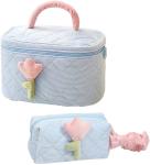Soft Corduroy Makeup Bag Set Makeup Bag Organizer Bag Large Shock-proof Cute