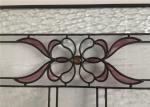 Custom Front Entry Door Glass , Colored Decorative Glass Panel For Door