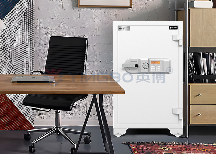YB/FW-88 Fireproof Safe Box Cement Material And Key Password Unlock For Safety Protection