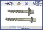 Carbon Steel Q235 Railway Sleeper Screws , Railroad Screw 5.6 Grade