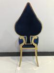Strong Carrying Capacity 48cm Stainless Steel Dining Chair