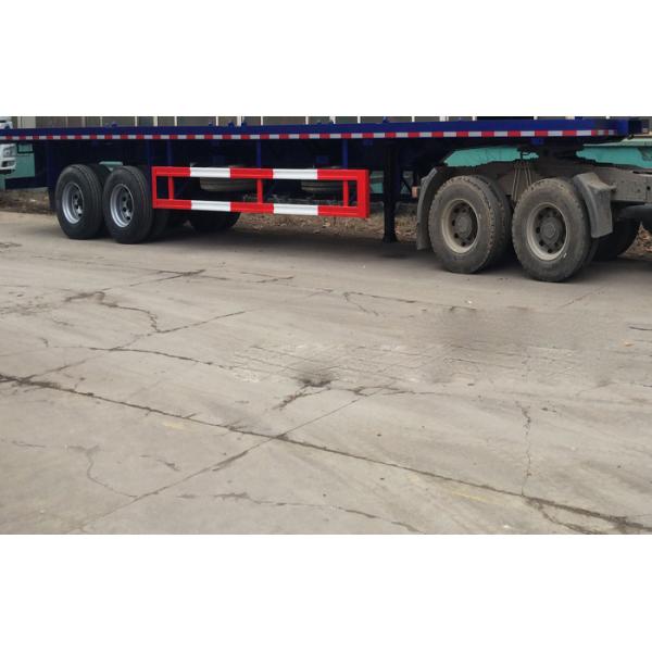 Container Carrying Flatbed Semi Trailer Truck 3 Axles 30-60 Tons 13m