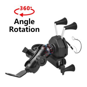 Wholesale Waterproof 360degree Motorcycle Wireless Charger Mount 30V-150V from china suppliers