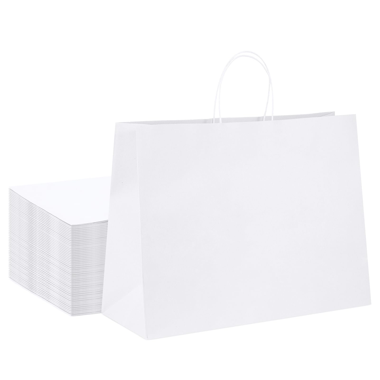 Supply Thick White Brown Craft Clothes And Shoe Kraft Paper Bags With Logo For Packaging