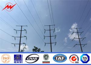 Wholesale 10kV Hot Dip Galvanized Electric Power Transmission Line / Tubular Steel Pole from china suppliers