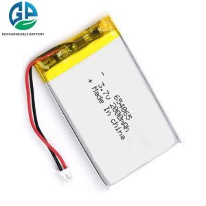 Wholesale Lipo 654065 2000mAh 7.4Wh Lithium Ion Battery Pack Rechargeable 3.7V KC from china suppliers