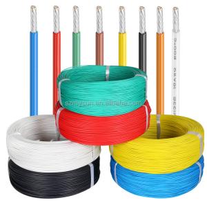 Wholesale PFA Wires And Cables 6 - 16 AWG High Temperature Flexible Silicone Coated Wire from china suppliers