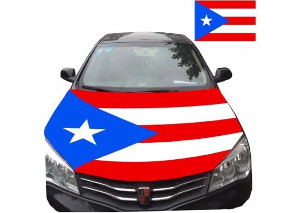 Eco - Friendly Car Engine Hood Cover Word Cup Team Flag Type Car Hood Plastic