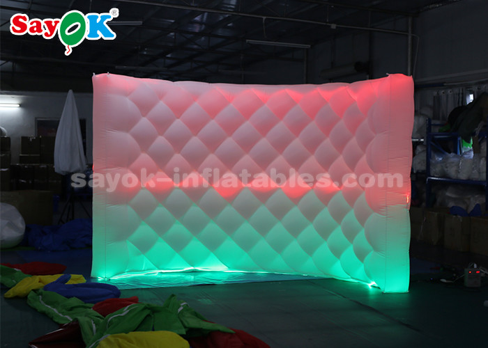 Inflatable Photo Studio Attractive Inflatable LED Photo Booth Backdrop Wall With Remote Control